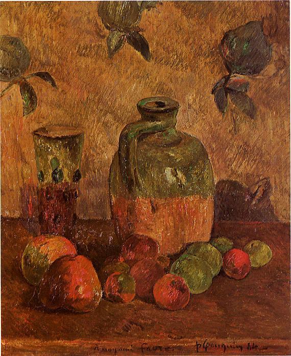 Apples, Jug, Iridescent Glass 1884